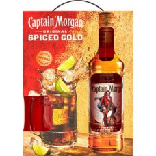Подарочный набор Ром Captain Morgan Spiced Gold  0.7 л  35% ( кружка gift box)