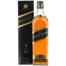 Виски Johnnie Walker Black label 12 лет выдержки 0.7 л 40%